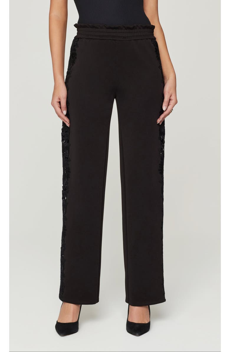 Generation Love Kensley Lace Combo Pants, Alternate, color, Black