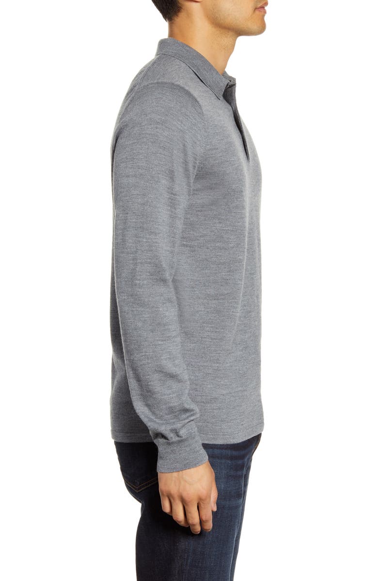 NORDSTROM MEN'S SHOP Merino Wool Polo Sweater, Alternate, color, 