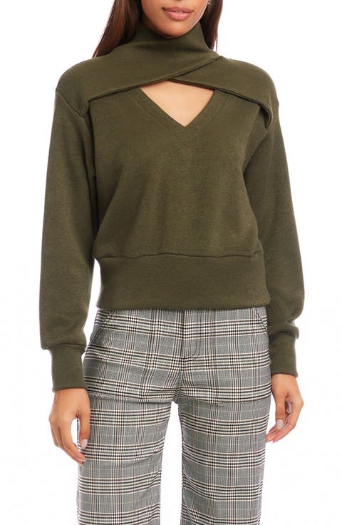 Caly Crossover Cutout Sweatshirt