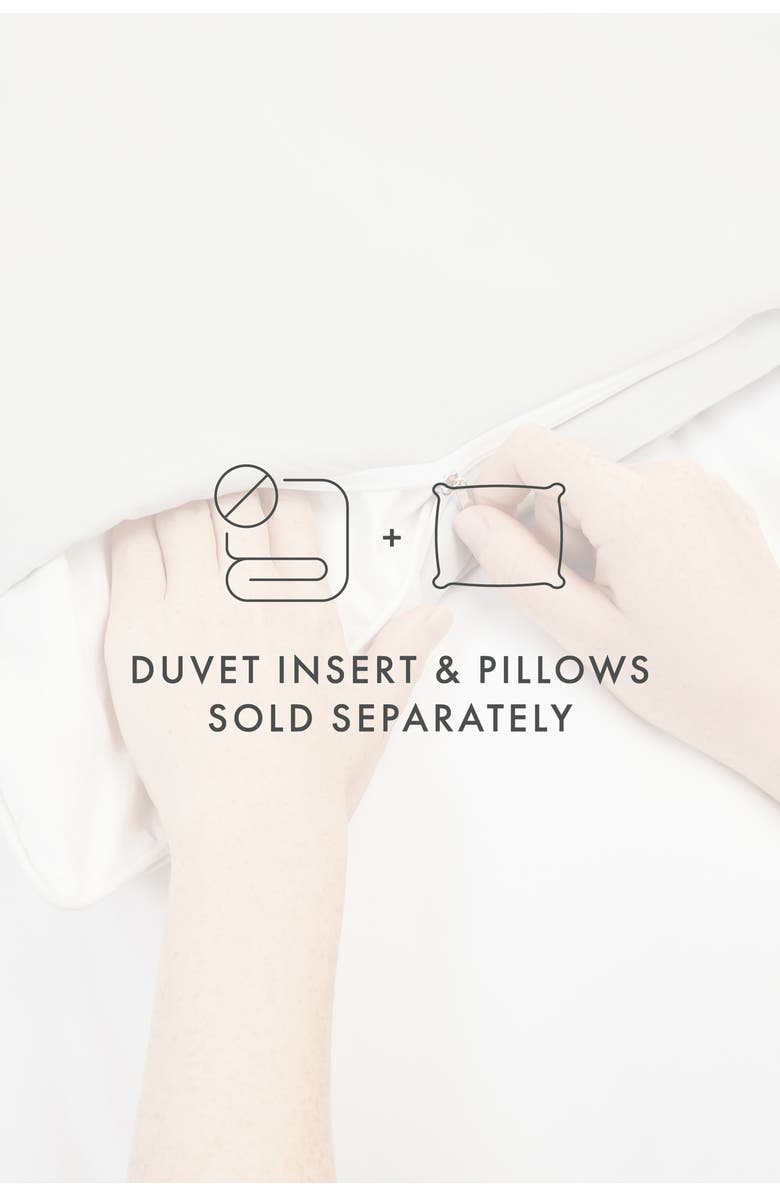 HOMESPUN Premium Ultra Soft Garden Pattern 3-Piece Duvet Cover Set, Alternate, color, Aqua