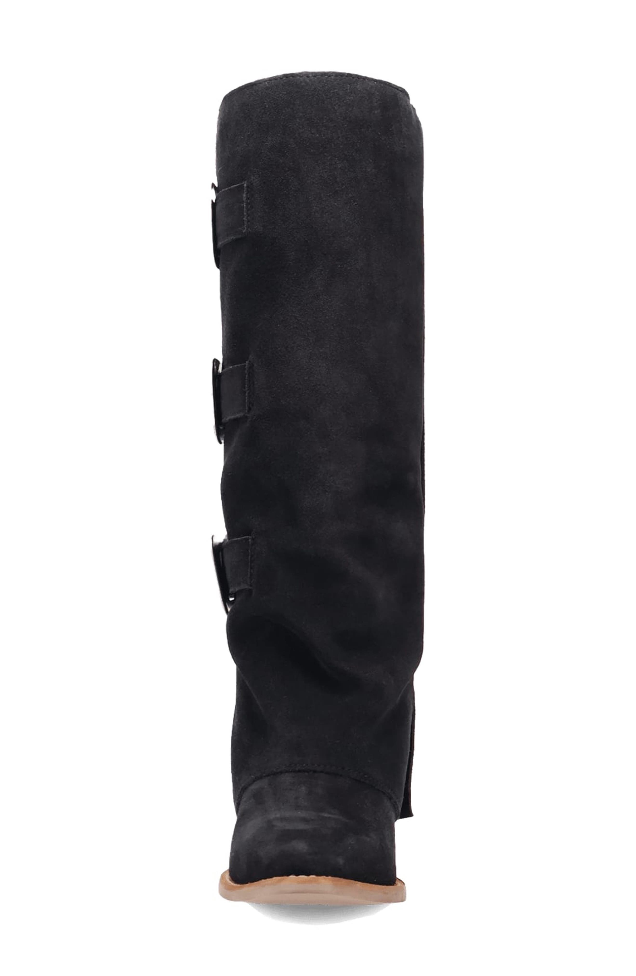 Dingo Buckle Bunny Knee High Western Boot, Alternate, color, Black