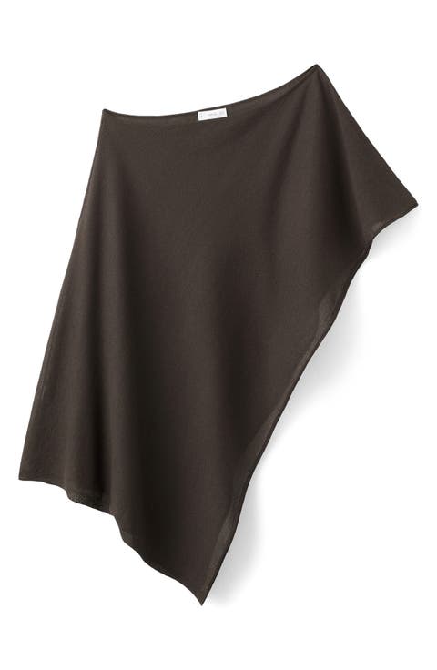Asymmetric Knit Cape