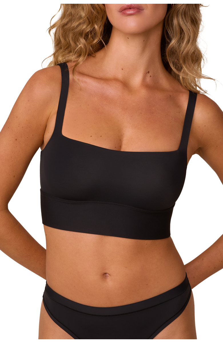 Harper Wilde Bliss Square Neck Bralette, Main, color, Black