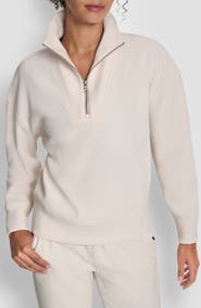 DKNY Tech Ottoman Half Zip Sweatshirt