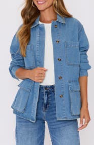VICI Collection Blair Belted Denim Jacket