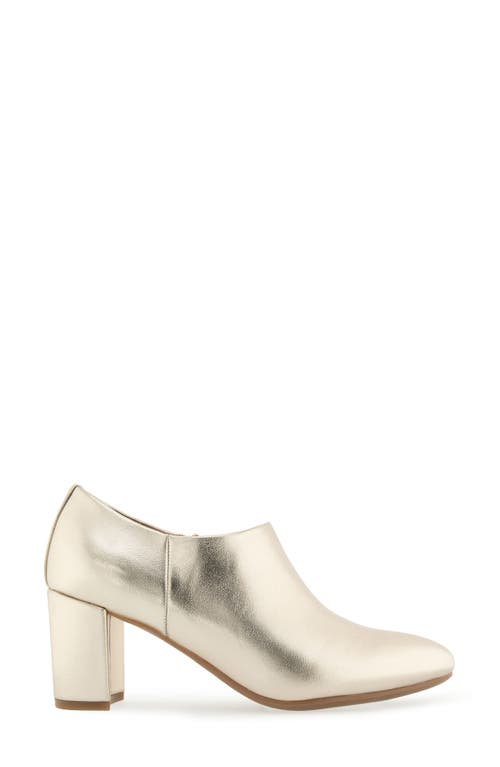 Aerosoles Bree Block Heel Bootie In Gold