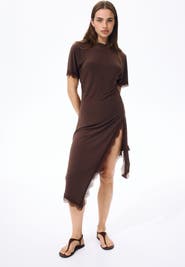 H&M Lace-trimmed Jersey Dress