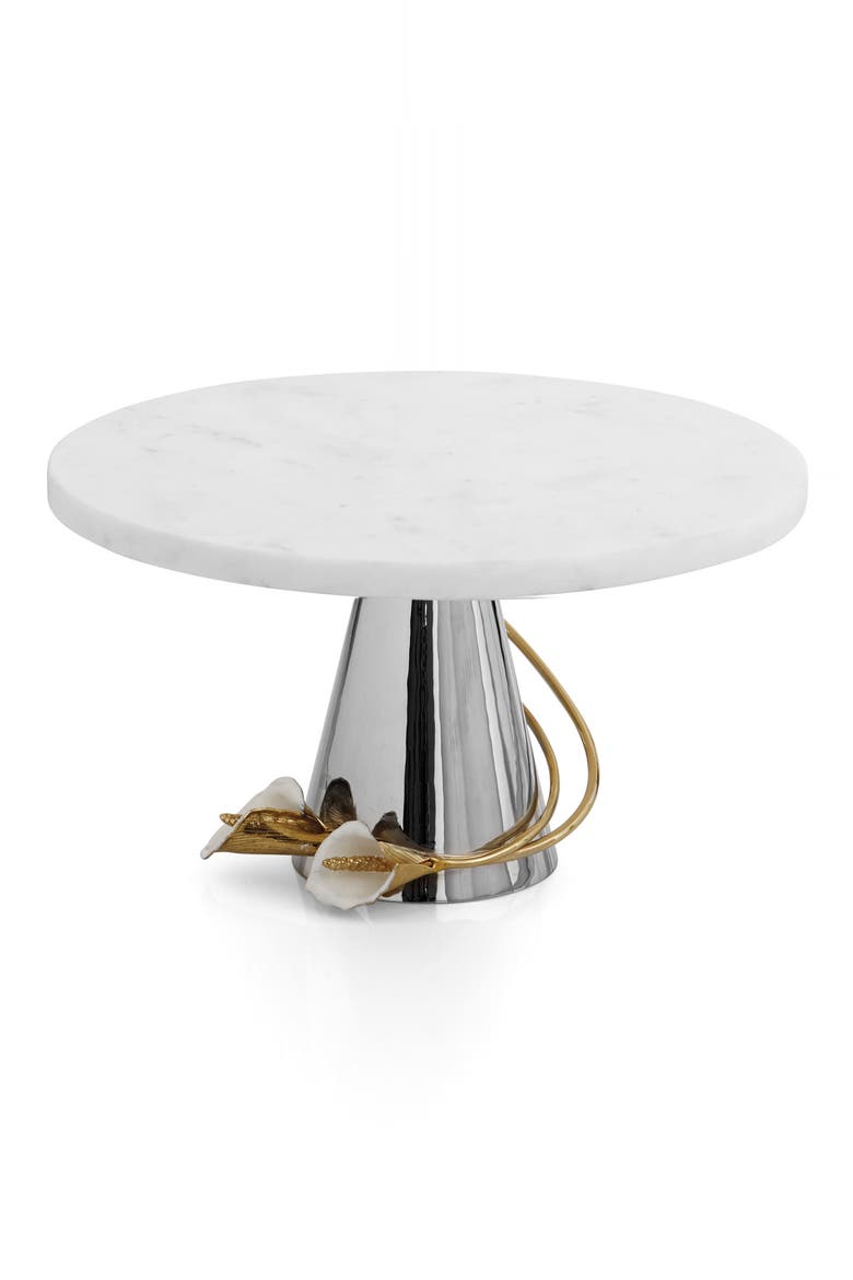 Calla Lily Cake Stand, Main, color, NO COLOR