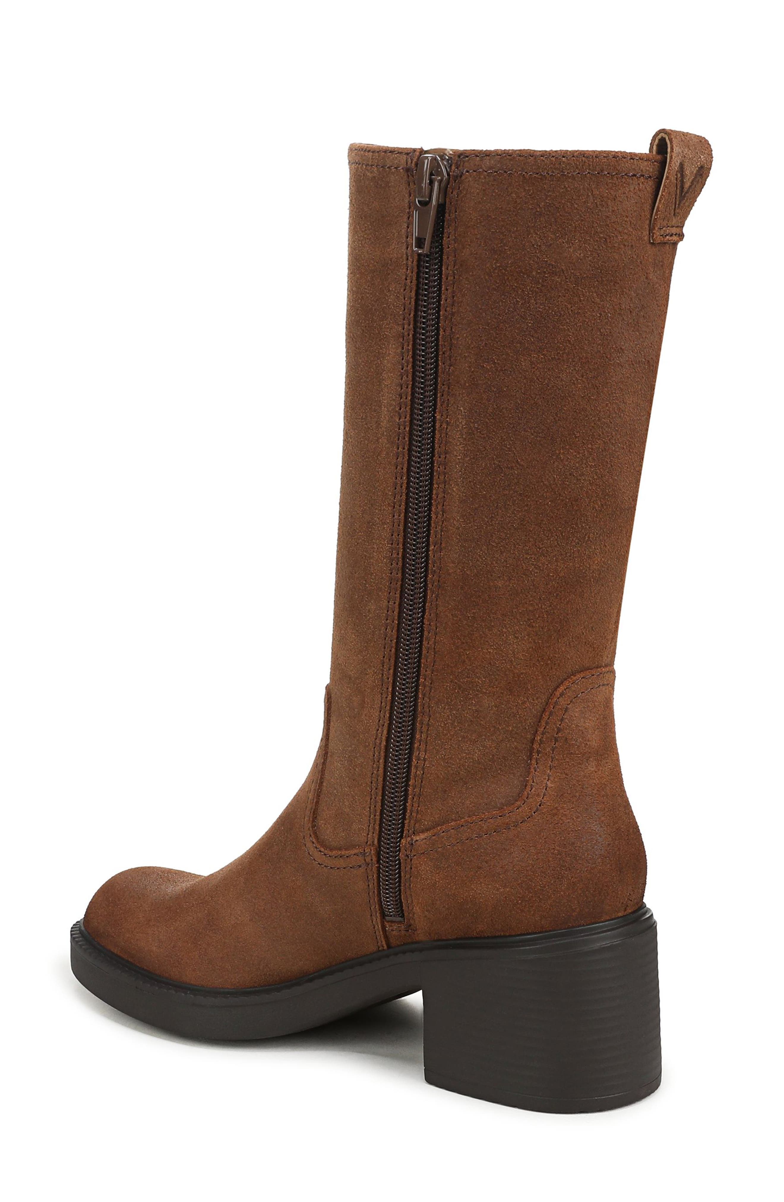 Thora Leather Knee High Boot, Alternate, color, HAZELNUT LEATHER