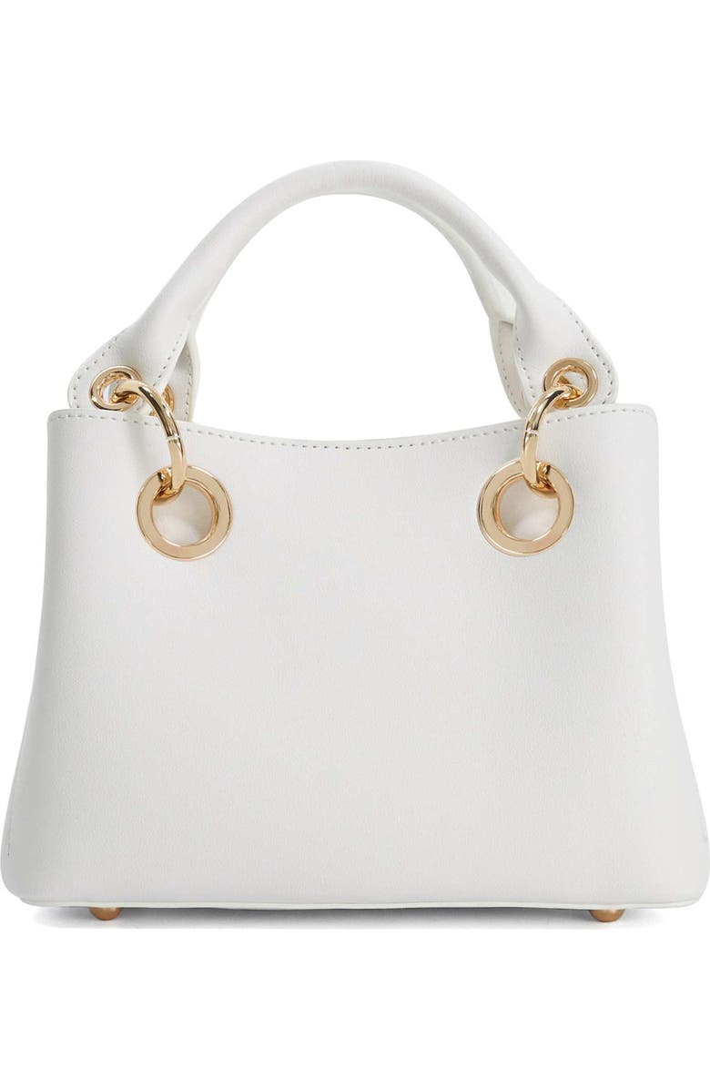 Dune London Diddydelaser Faux Leather Top Handle Bag, Main, color, White