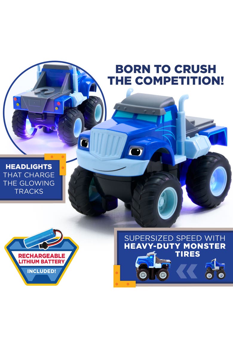Blaze and The Monster Machine TurboTwist Racers - Race Track Set, Alternate, color, blue