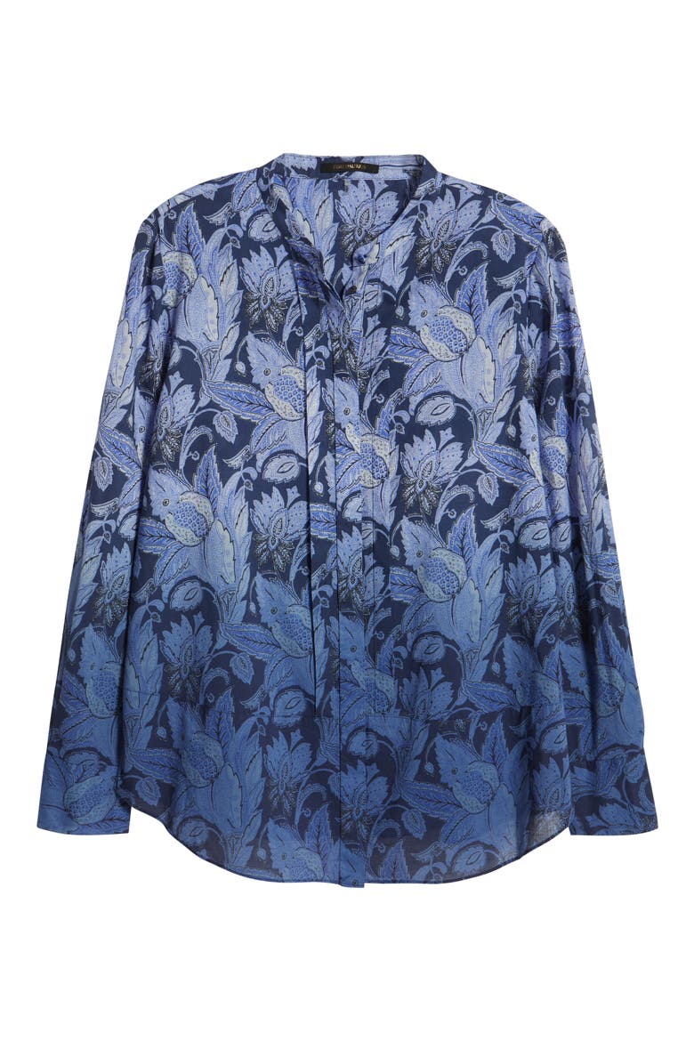 Print Top, Alternate, color, BLUE MULTI