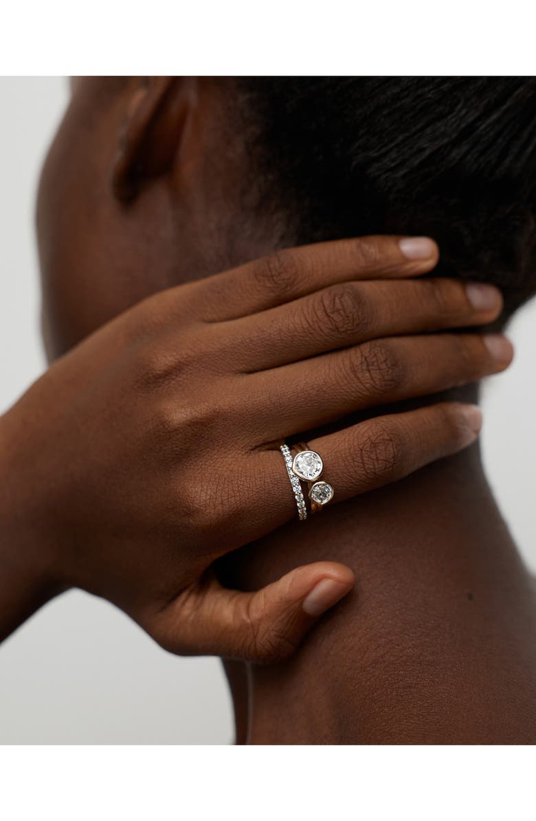 Monica Vinader Siren<sup>™</sup> Lab Grown Diamond Ring, Alternate, color, 14Kt Solid Gold / Lab Dia