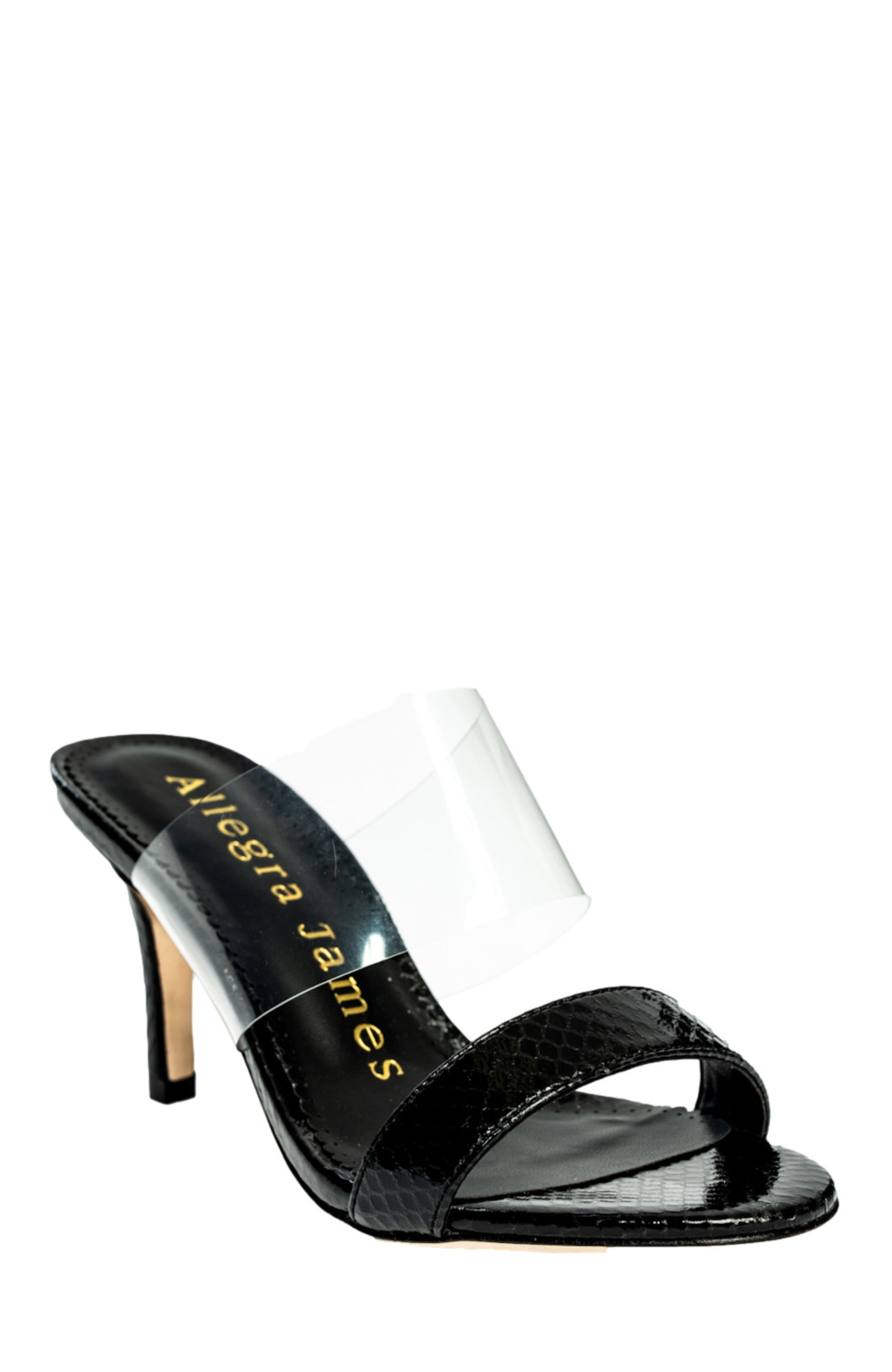 Allegra James Chelsea Snake Print Sandal, Alternate, color, 