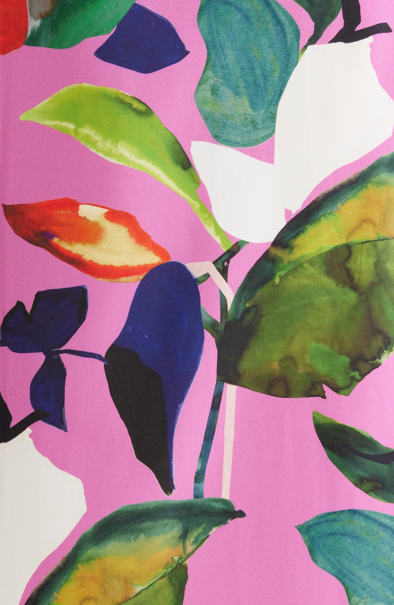 Natori Daido Charmeuse Robe, Alternate, color, Magenta