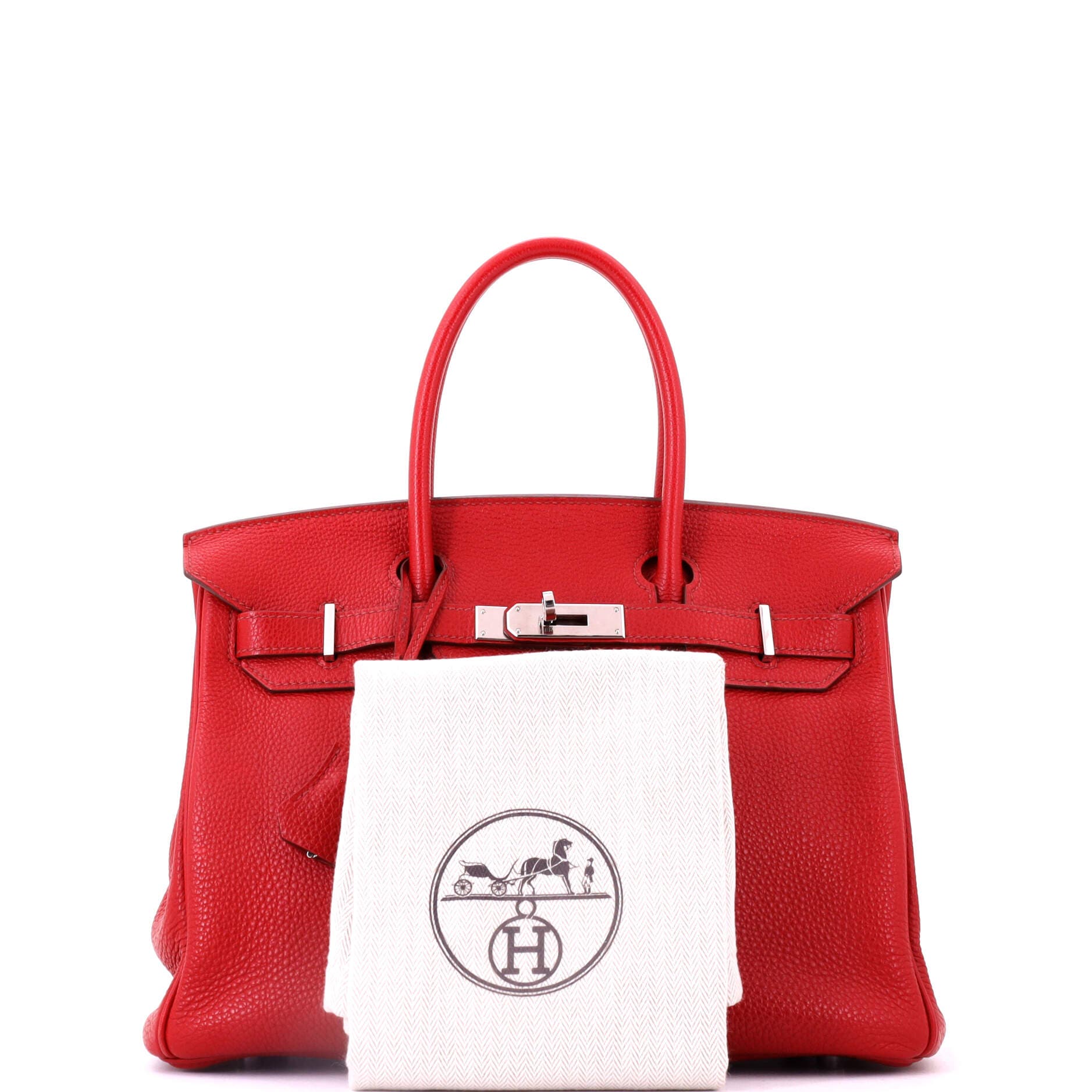 Pre-Owned Hermes Birkin Handbag Red Togo with Palladium Hardware 30, Alternate, color, Rouge Garance