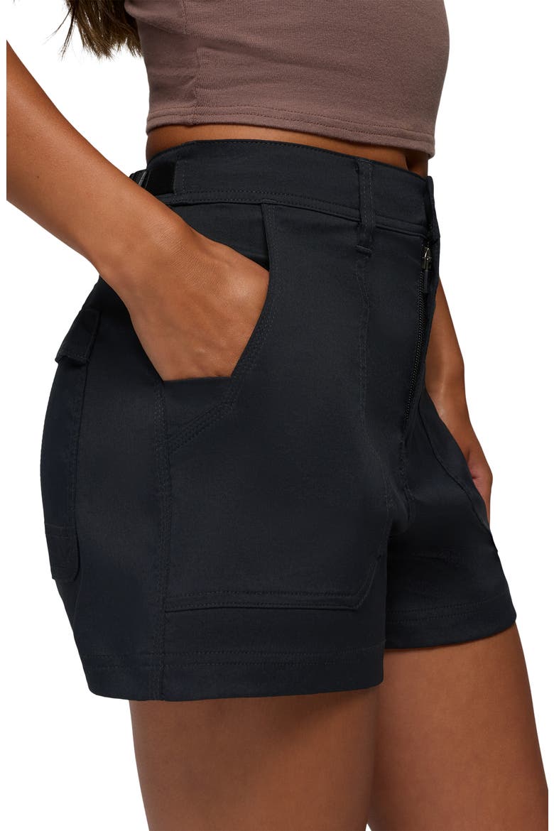 Stretch Zion Cargo Shorts, Alternate, color, BLACK