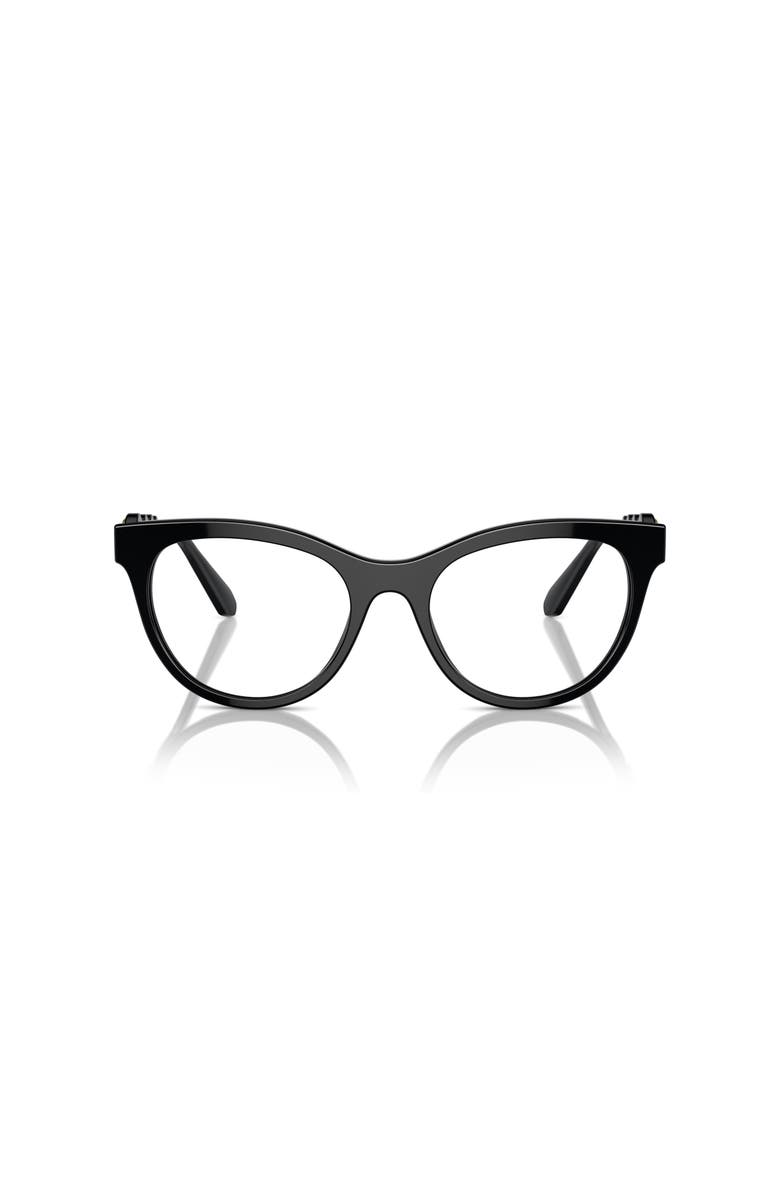 Swarovski 54mm Round optical glasses, Alternate, color, Black