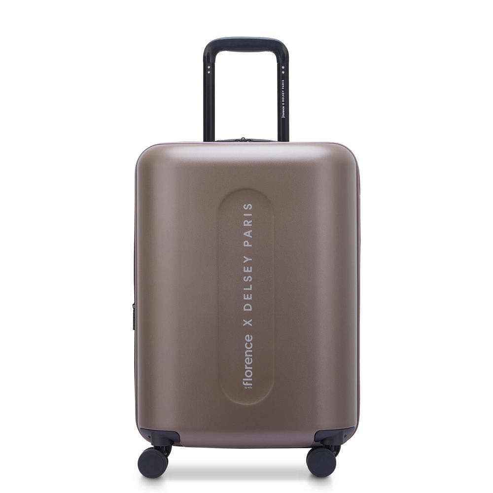 Florence by Mills Catch Flights Expandable 20" Carry-On Spinner, Main, color, Chestnut