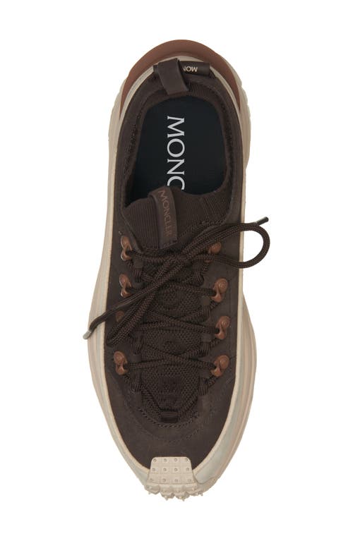 Moncler Sneakers Trailgrip Lite3 En Nubuck Et Daim In Brown