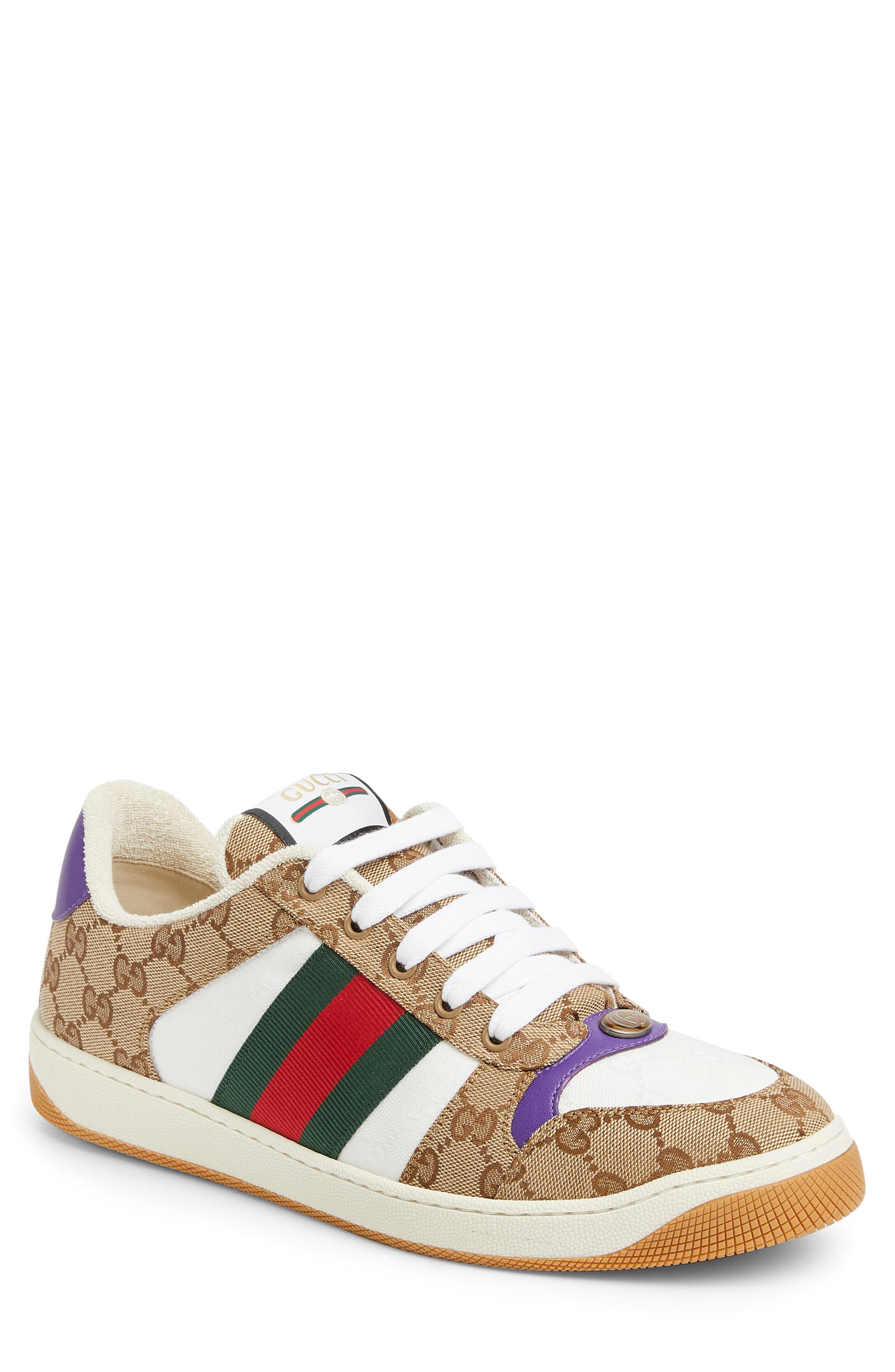 Gucci Screener Sneaker, Main, color, Beige
