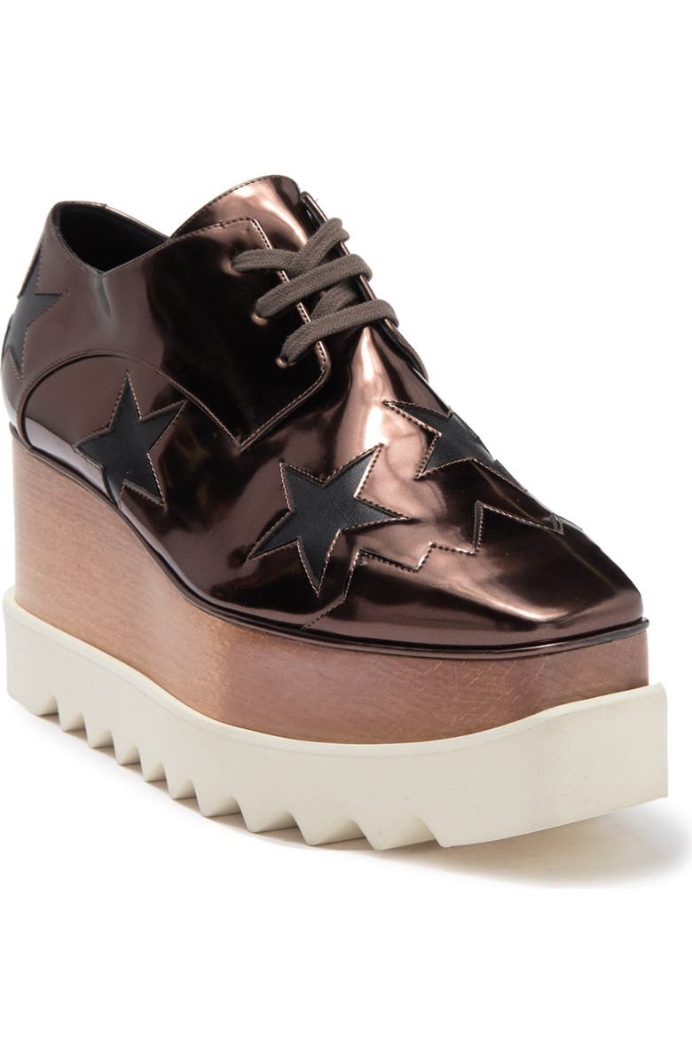 Stella McCartney Lace-Up Platform Derby Sneaker, Main, color,