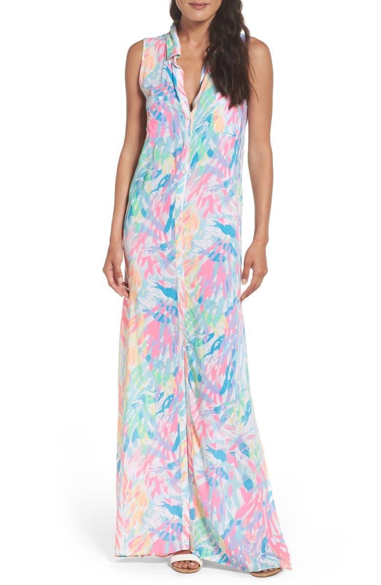lilly pulitzer ezra maxi beach dress Lilly Pulitzer Essie Maxi Long Dress – White Chocolate Couture main image 0