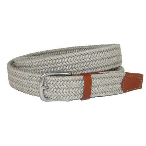 Men's Boca Braided Waxed Cotton Stretch Belt