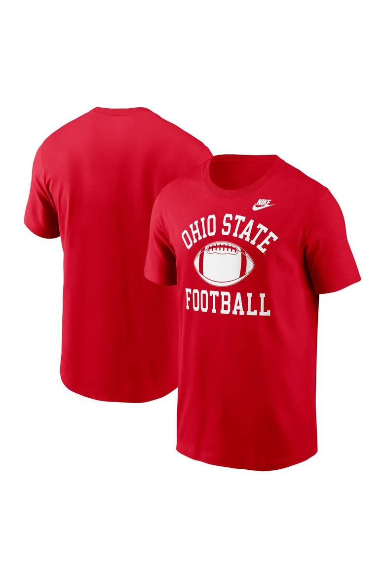 Men's Nike Scarlet Ohio State Buckeyes Legacy Football Icon T-Shirt, Main, color, Scarlet