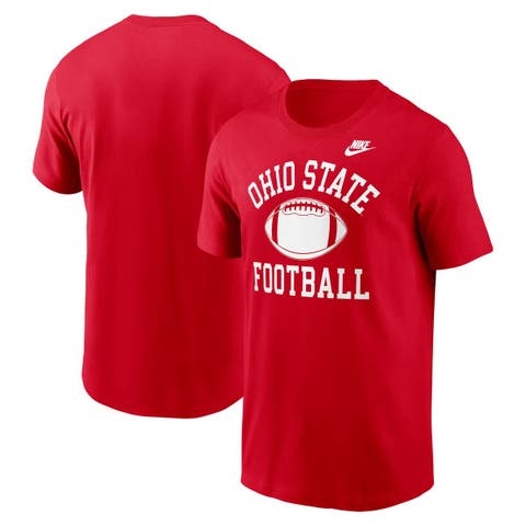 Men's Nike Scarlet Ohio State Buckeyes Legacy Football Icon T-Shirt
