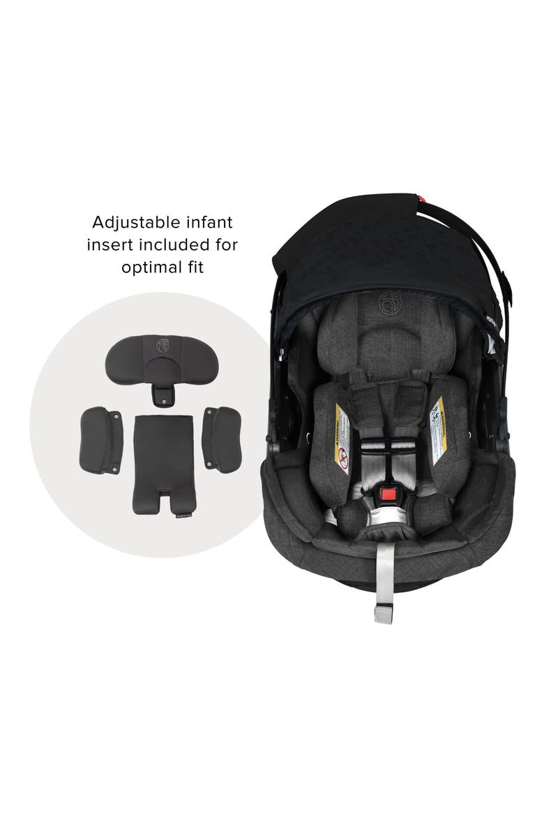 Stroll, Lounge & Ride G5 Car Seat, Bassinet & Stroller Travel System, Alternate, color, BLACK MERINO/ BLACK
