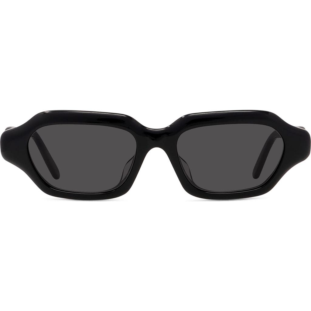 Loewe Slim 51mm Rectangular Sunglasses In Black