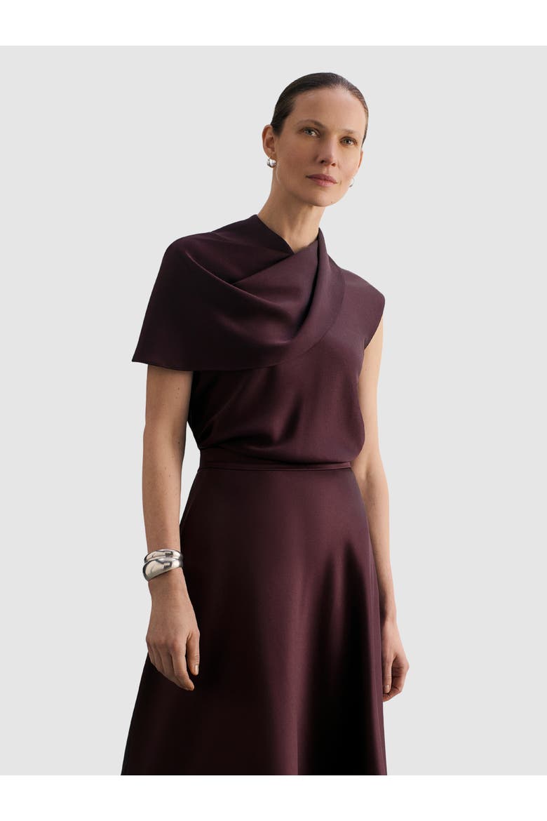 Ocana Asymmetric Sleeve Blouse, Main, color, Purple