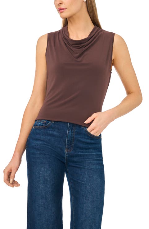 Cowl Neck Knit Tank