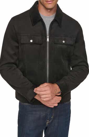 Faux Suede Trucker Jacket