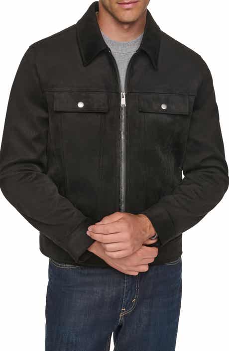 Faux Suede Trucker Jacket