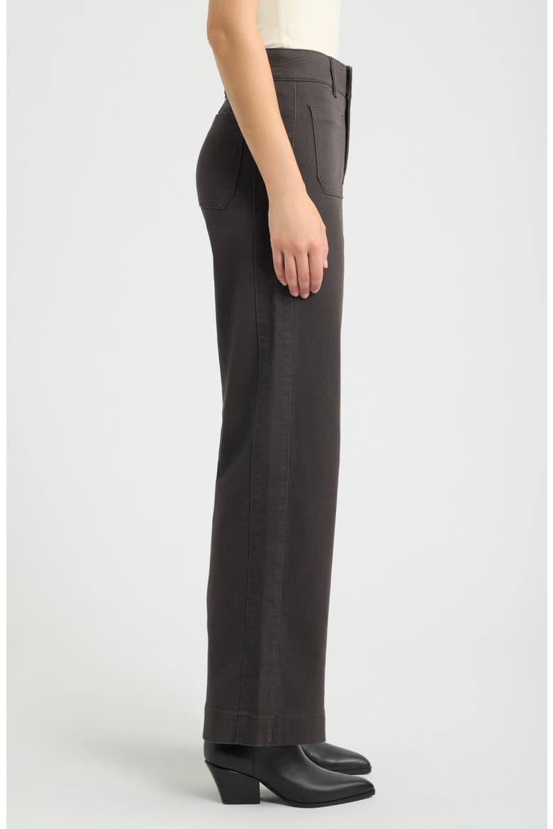 Emma Patch Pocket High Waist Wide Leg Pants, Alternate, color, ESPRESSO
