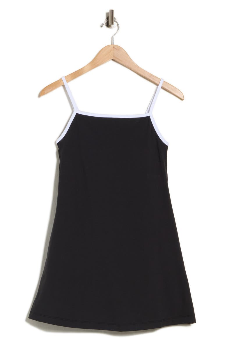 Nude Tech Baseline Belle Dress, Alternate, color, BLACK