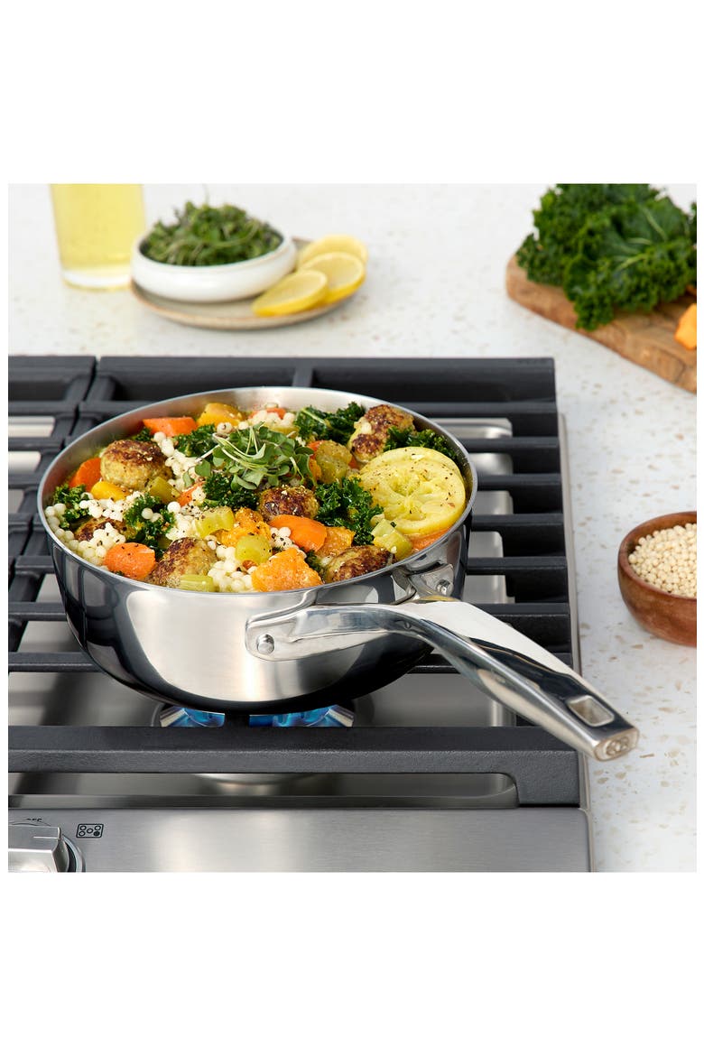 Premier Stainless Steel 2.5-Quart Sauce Pan with Lid, Alternate, color, STAINLESS STEEL