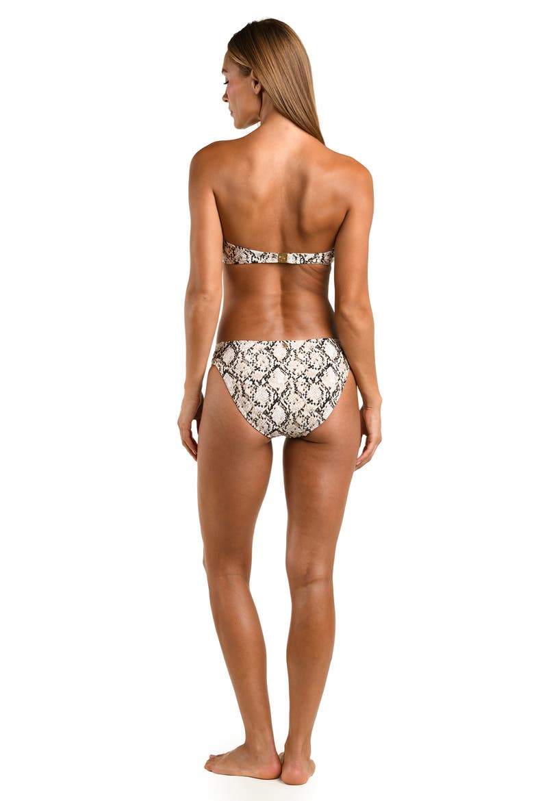 Island Serpent Bandeau Swim Top, Alternate, color, BEIGE MULTI