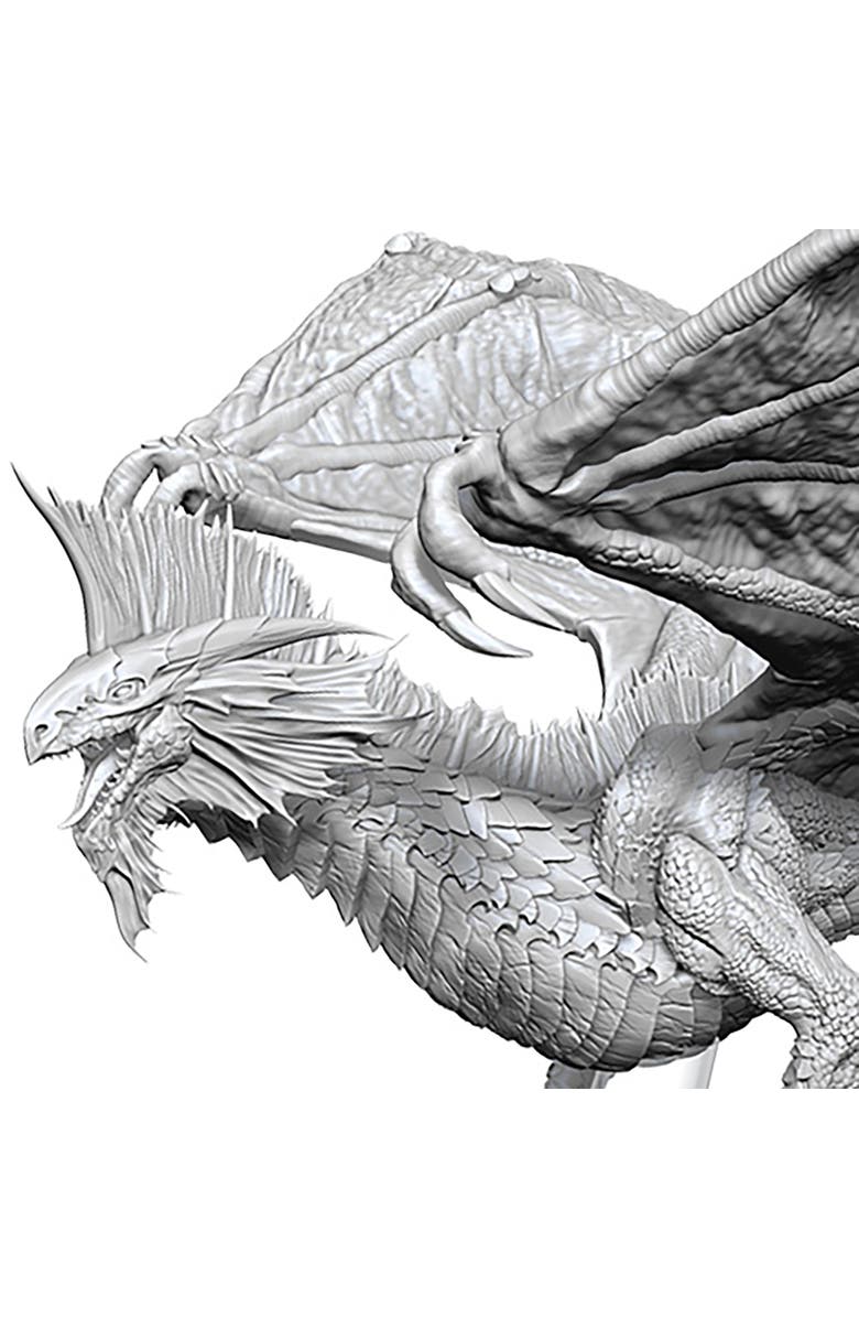 WizKids Games D&D Nolzur's Marvelous Miniatures, Adult Silver Dragon, Alternate, color, 