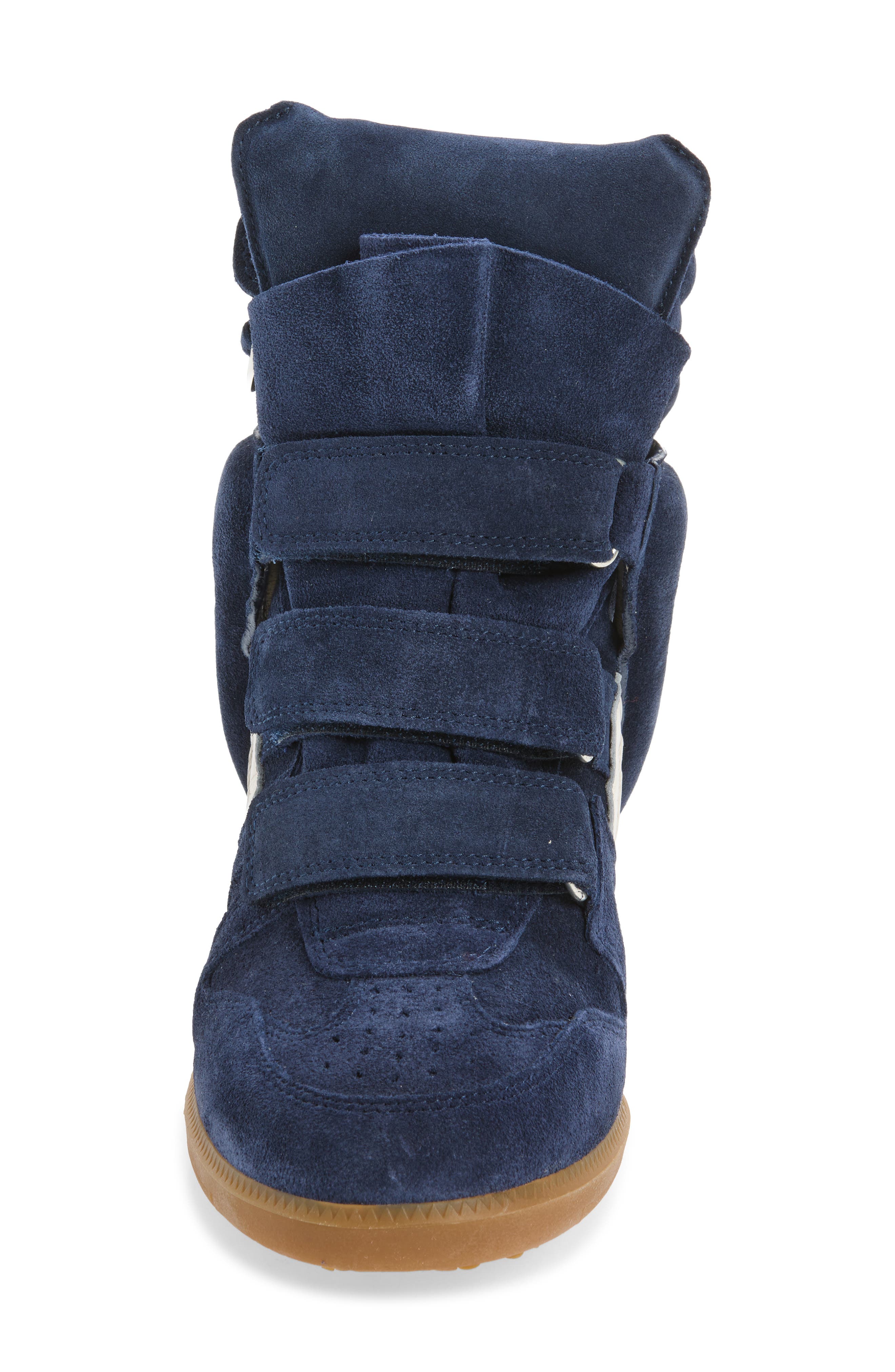 Bekett Hidden Wedge High Top Sneaker, Alternate, color, DARK BLUE
