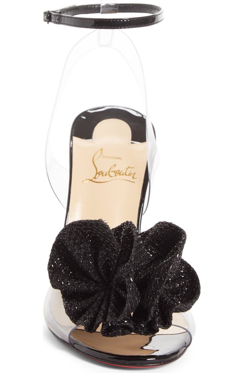 Christian Louboutin Fossiliza Clear Ankle Strap Sandal, Alternate, color,