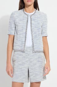 Lysse Lily Short Sleeve Summer Tweed Jacket