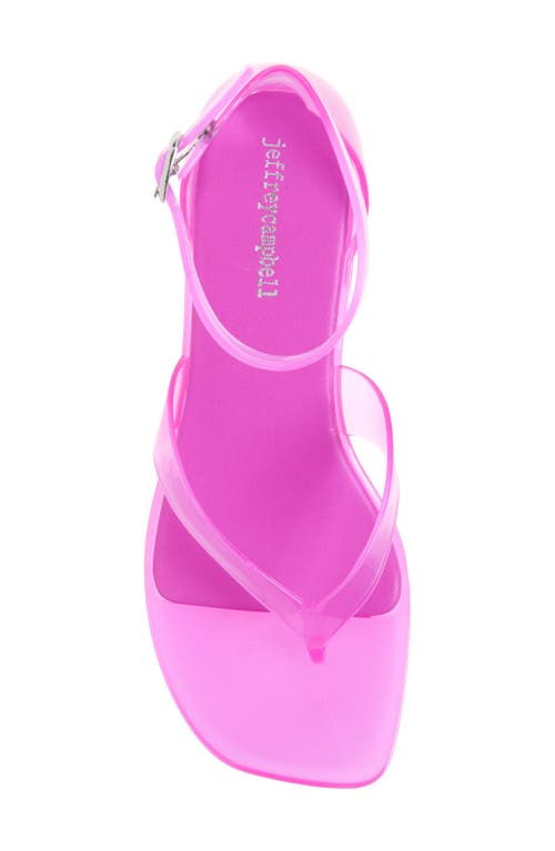 Jeffrey Campbell Gummy Ankle Strap Sandal In Pink