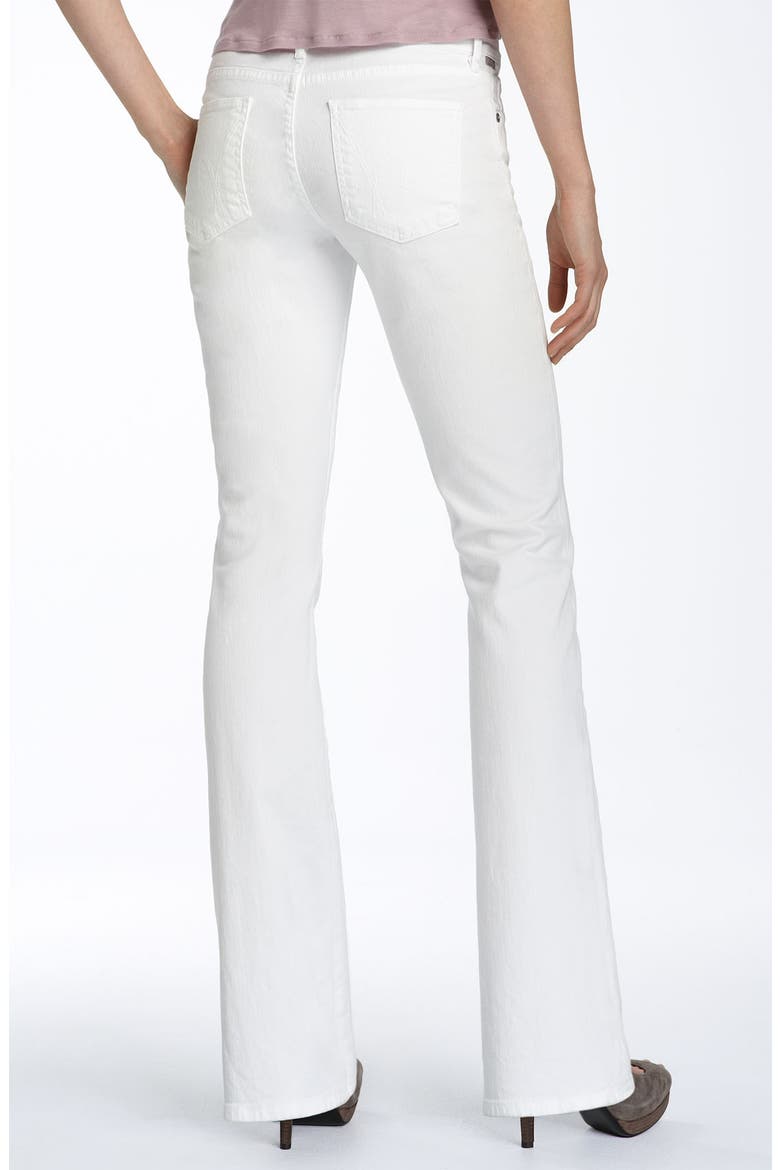 'Amber' Mid Rise Bootcut Stretch Jeans, Main, color, SANTORINI- WHITE