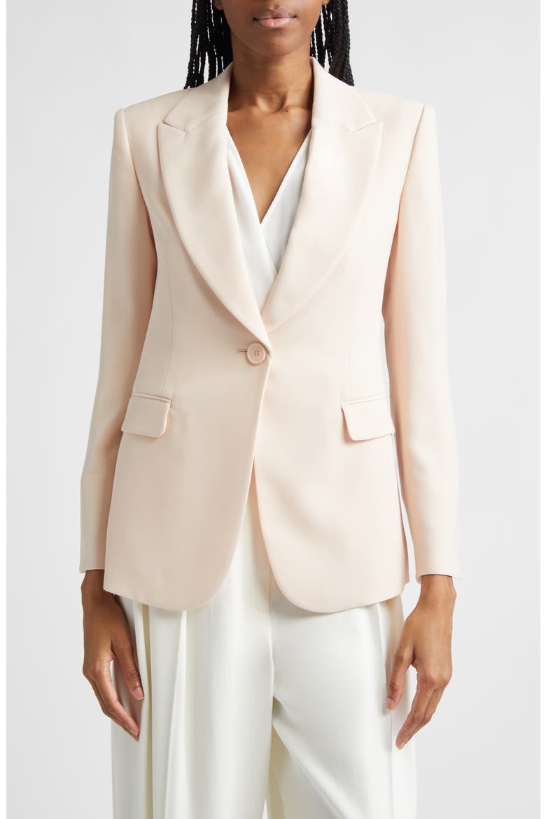 One-Button Blazer, Main, color, LIGHT PINK