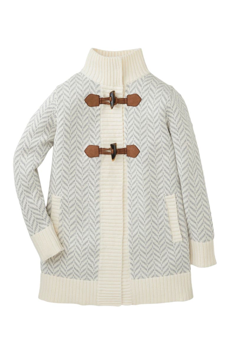 Hope & Henry Girls' Toggle Sweater Cardigan, Kids, Main, color,