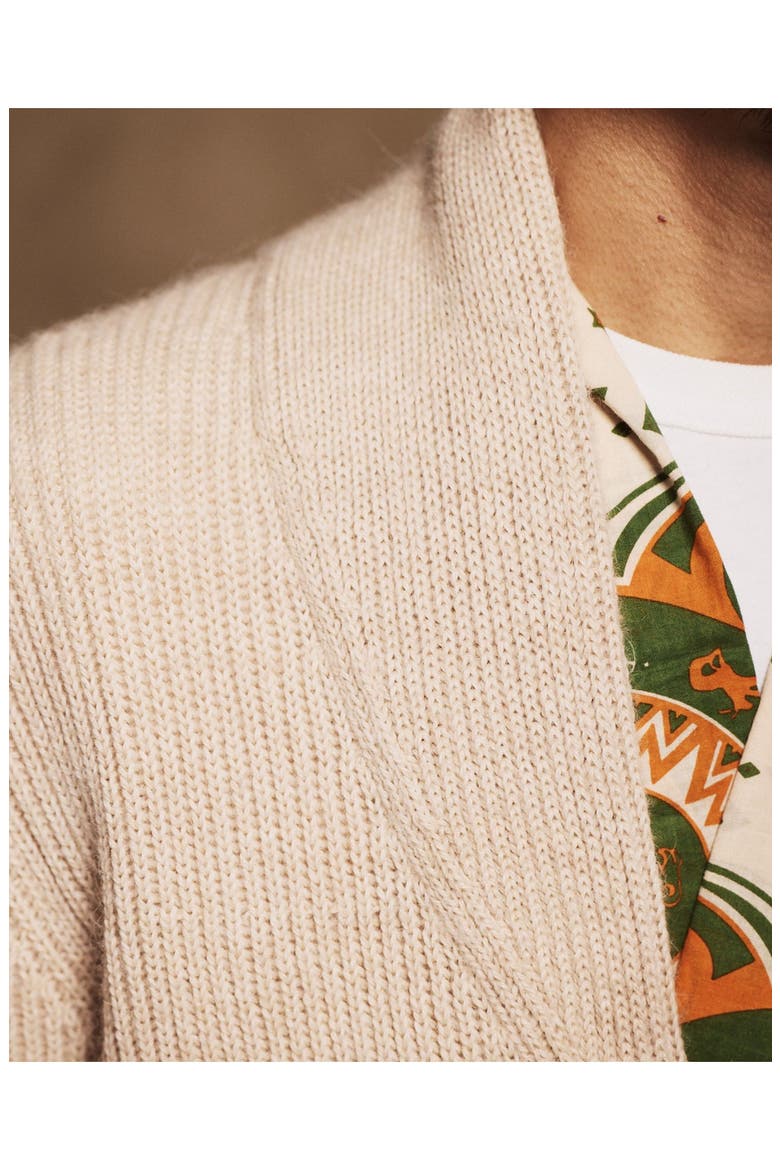 Alpaca Shawl Collar Cardigan, Alternate, color, Camel