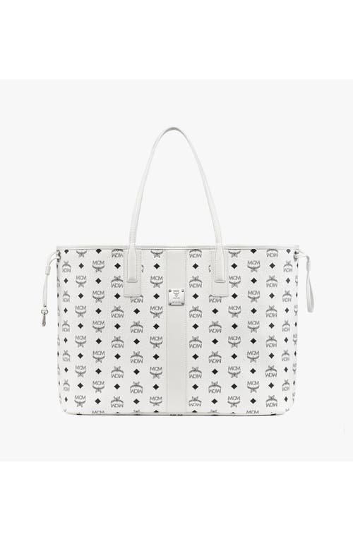 Mcm Reversible Liz Shopper In White
